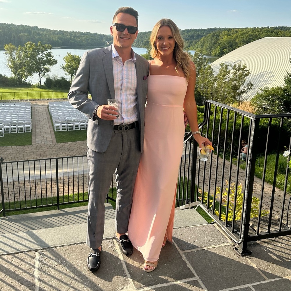 Light pink maxi dress